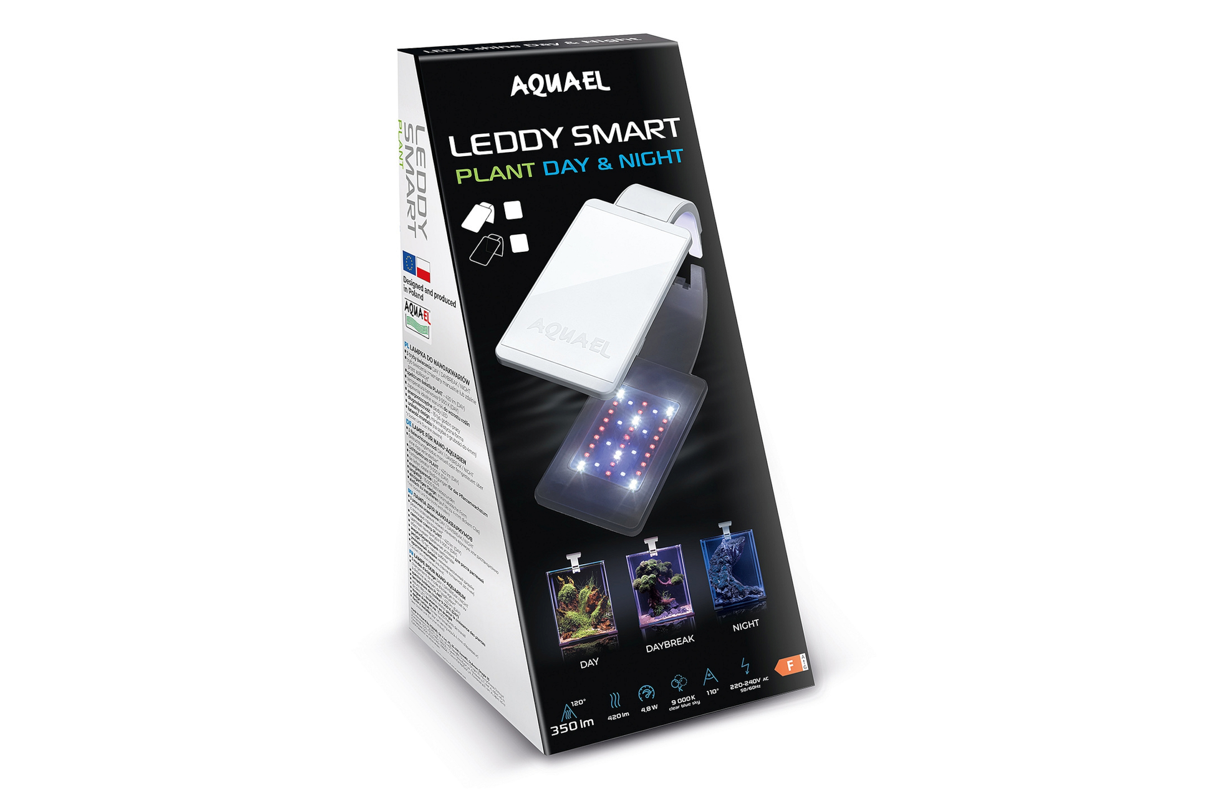 Aquael Leddy Smart Plant Day & Night, 4,8 W, schwarz
